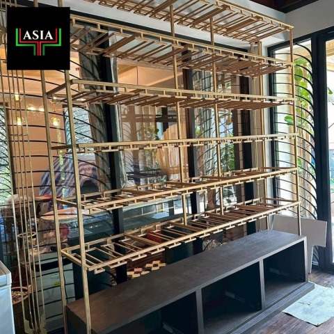 รับผลิตชั้นวางชั้นโชว์สแตนเลส